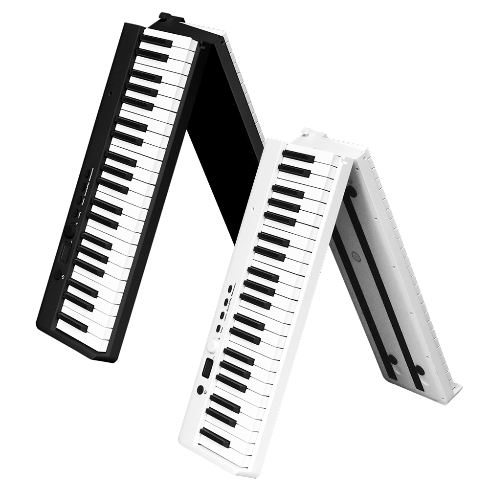 KONIX 88鍵摺疊式電子鋼琴 MidiStorm PLUS 黑色 白色