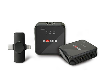 KONIX G6 ワイヤレス録音マイク 1対2 